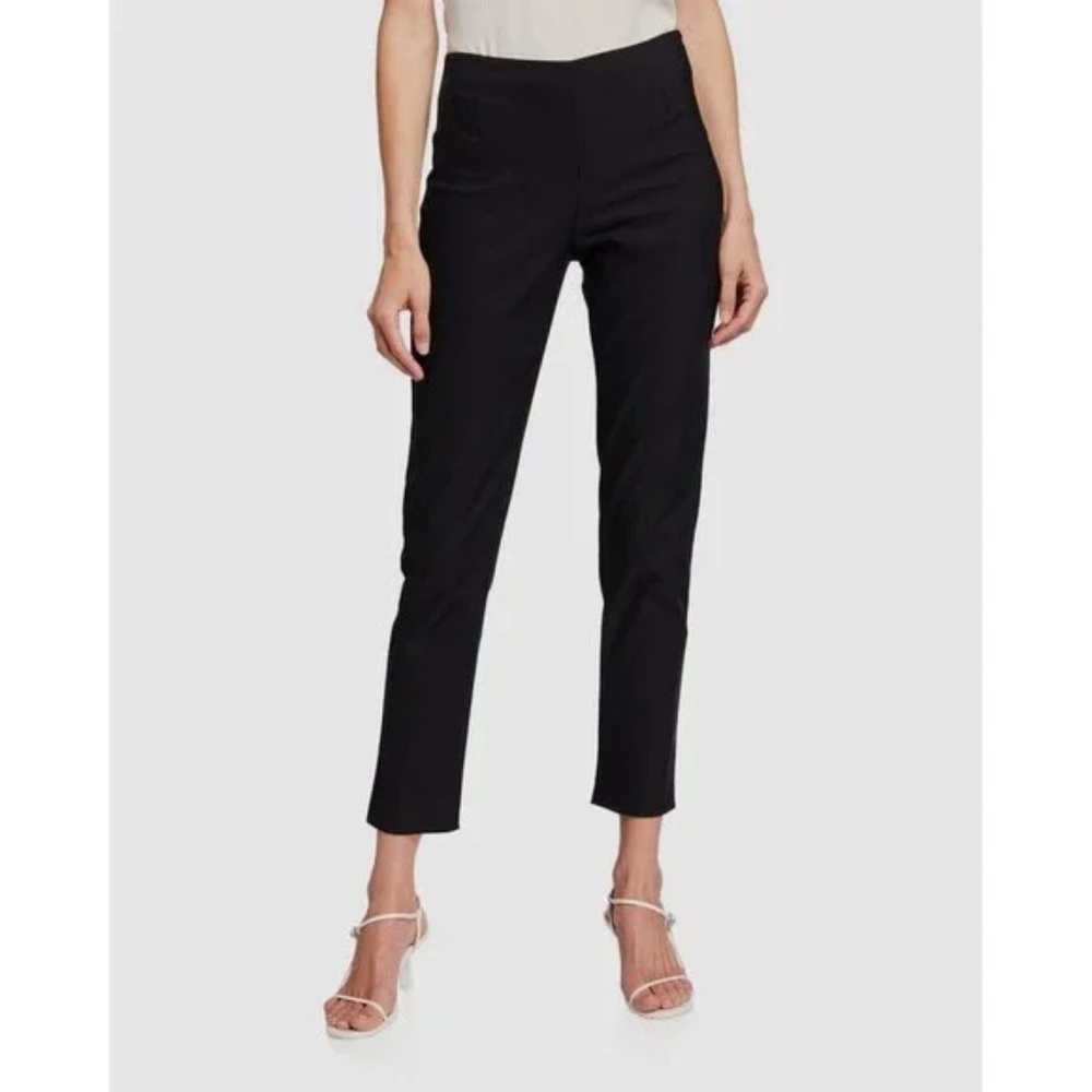 Lela Rose Catherine Black Slim Ankle Pants size 14 NWT